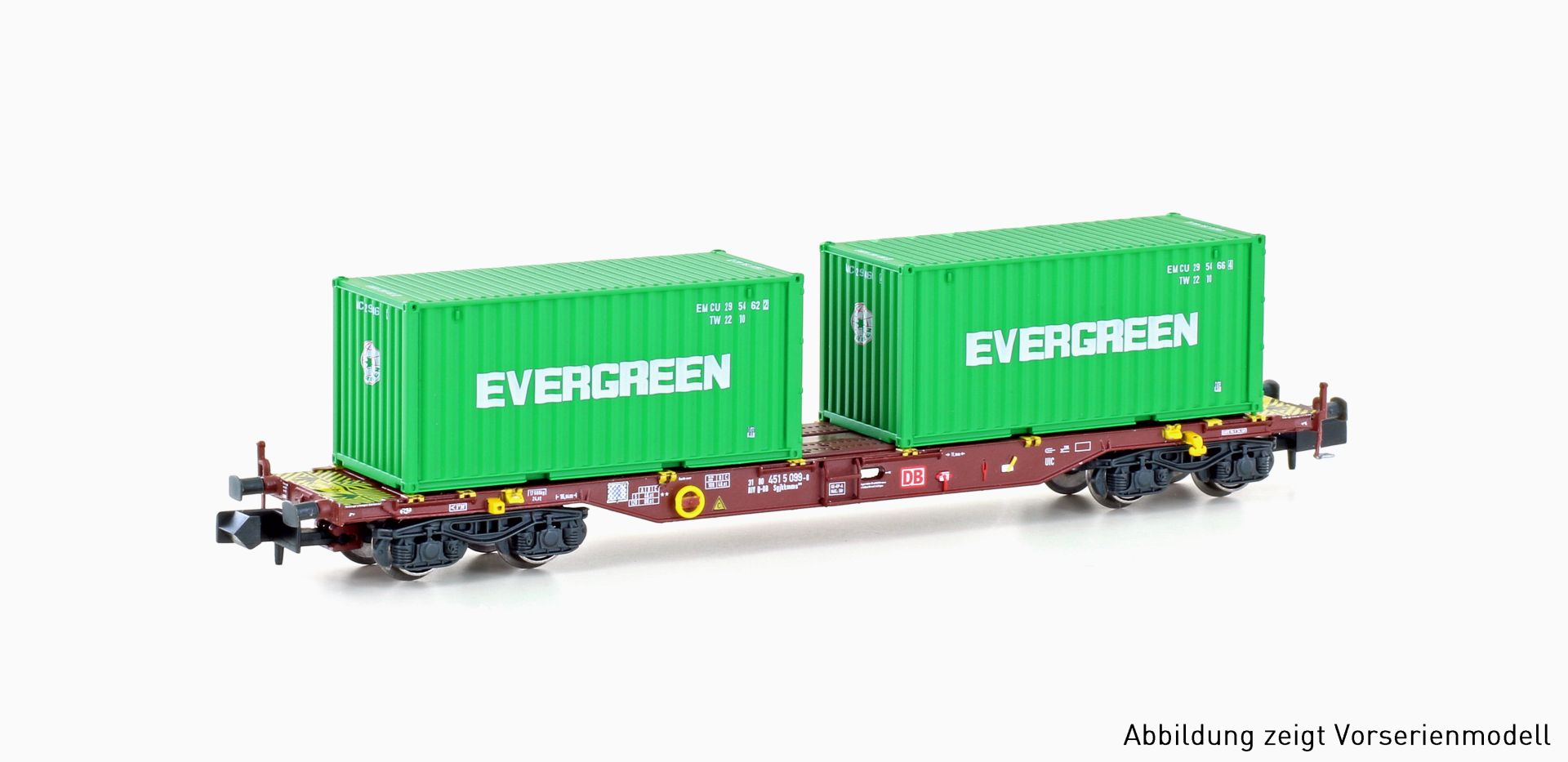 Hobbytrain H23204 - Containerwagen Sgjkkmms 699, DB, Ep.IV 'Evergreen'