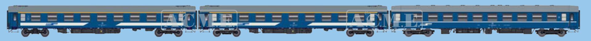 ACME AC 55354 - 3er Set Personenwagen IC Savia, JZ, Ep.V, Set A