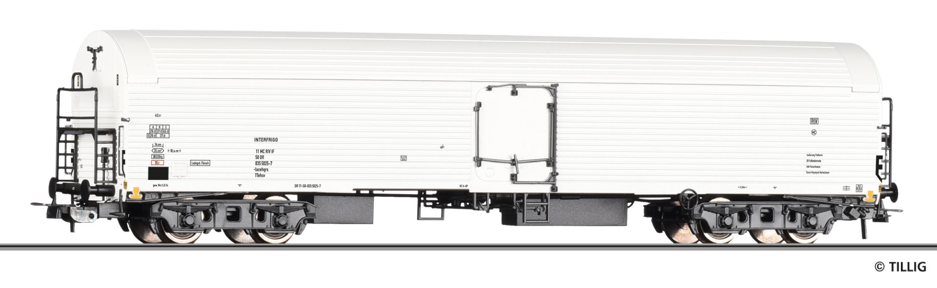 Tillig 77093 - Eiskühlwagen Iacehqrs, DR, Ep.IV