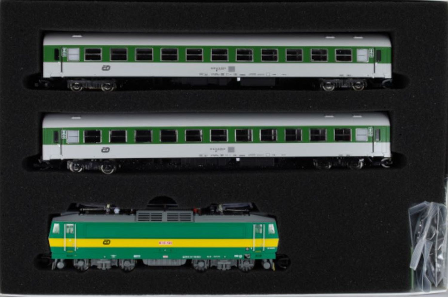 mtb TTSETCD163062BT - Zugset mit E-Lok 163 062 und 2 Personenwagen, CD, Ep.V