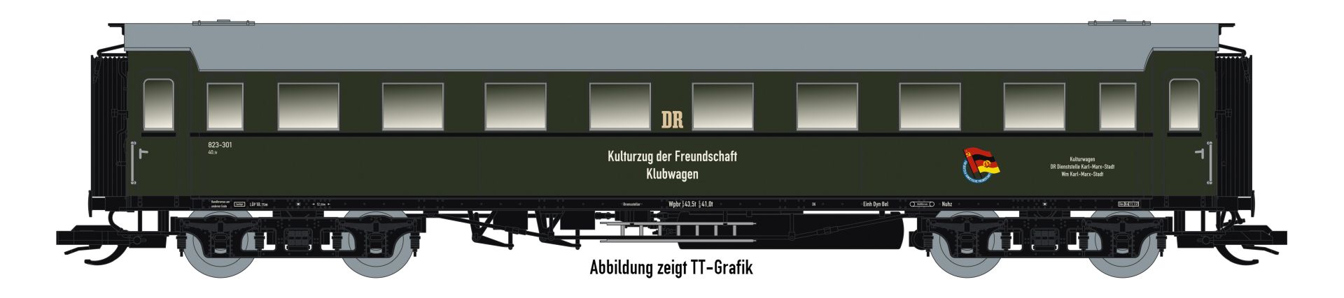 Saxonia 87221 - Personenwagen C4Ü Sa 07 "Kulturzug", DR Ep.III