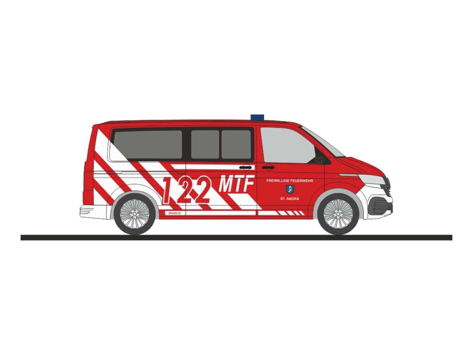 Rietze 53980 - Volkswagen T6.1 Feuerwehr St. Andrä (AT)