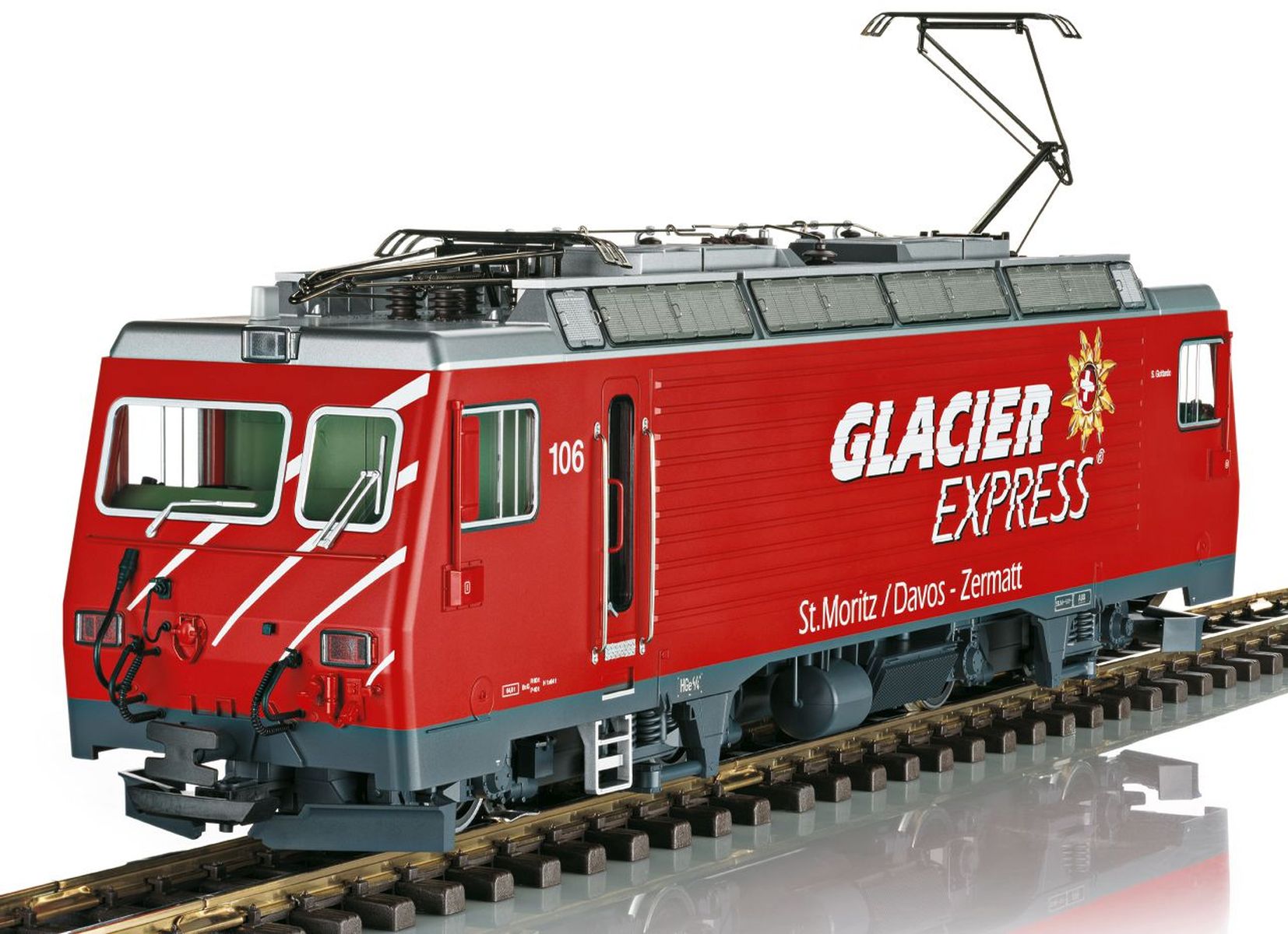 LGB 23101 - E-Lok HGe 4/4, MGB 'Glacier Express', Ep.VI, DC-MFX-Sound LGB 23101 - E-Lok HGe 4/4, MGB 'Glacier Express', Ep.VI, DC-MFX-Sound