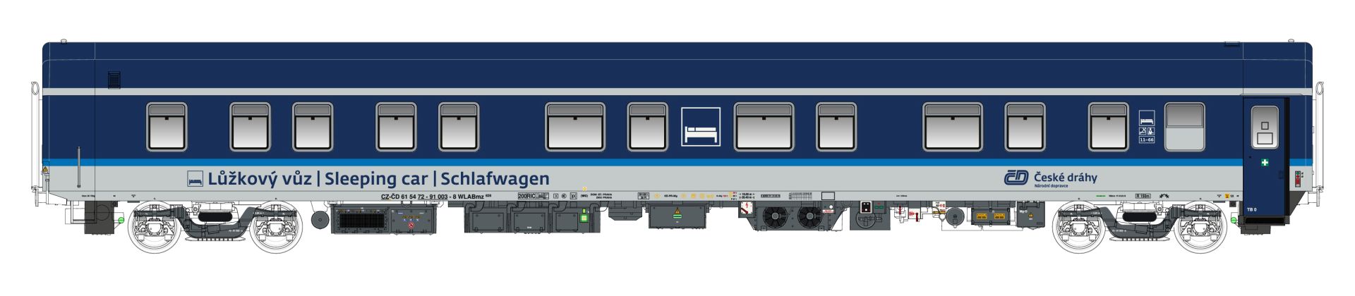 L.S. Models LS58613 - Schlafwagen WLABmz 826, CD, Ep.VI, Najbrt Design