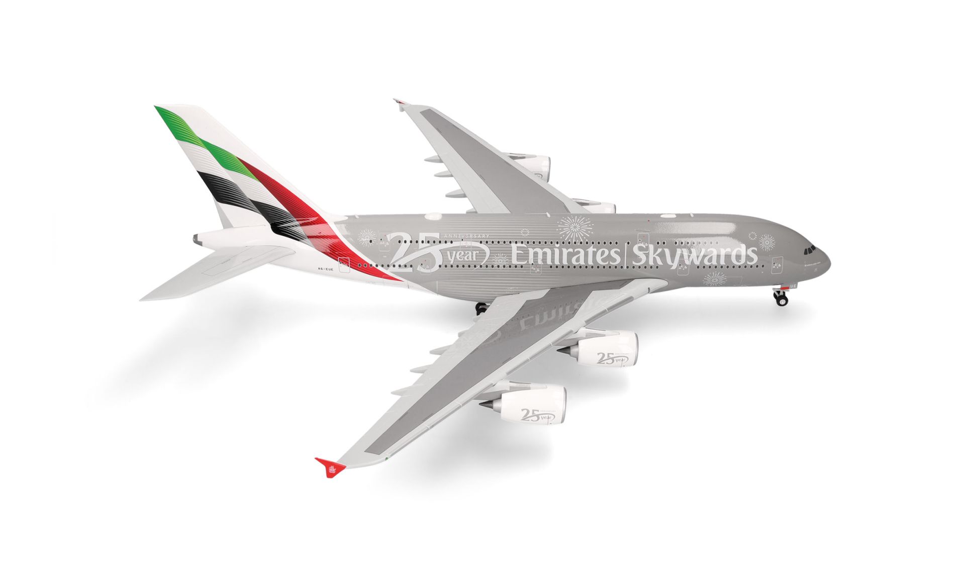 Herpa 539753 - Emirates Airbus A380 - Skywards 25 Year Anniversary - A6-EUE