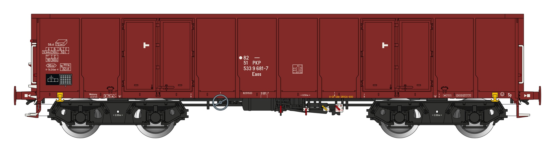 Albert Modell 533014 - Offener Güterwagen Eaos, PKP, Ep.V