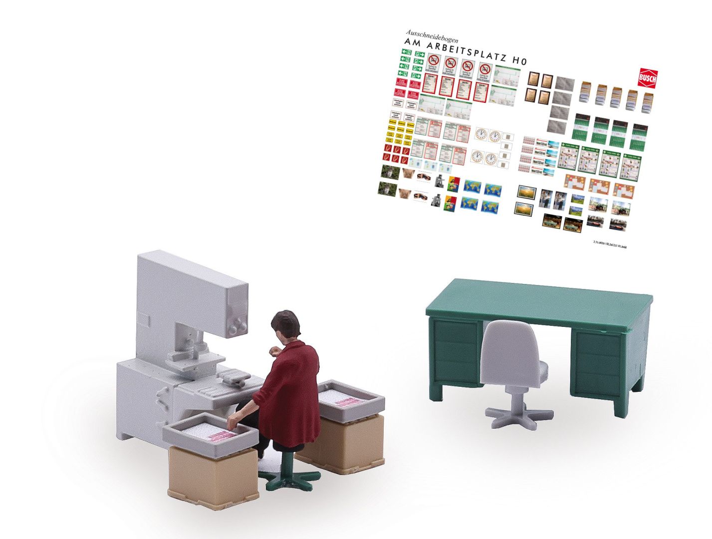 Busch 79906 - Aktion-Set: Tampondruckmaschine