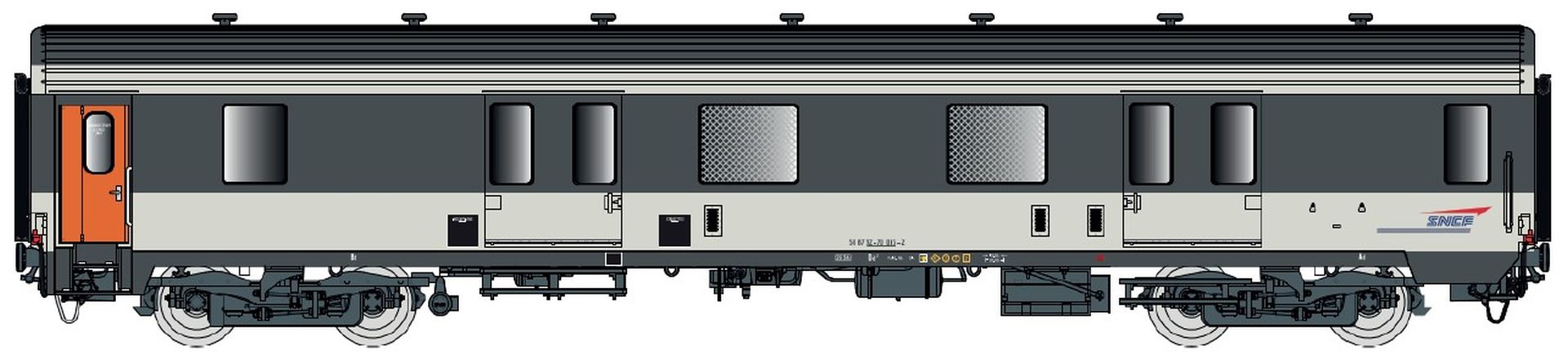L.S. Models 31233 - Packwagen MC76 Dd2, SNCF, Ep.IV-V, Corail