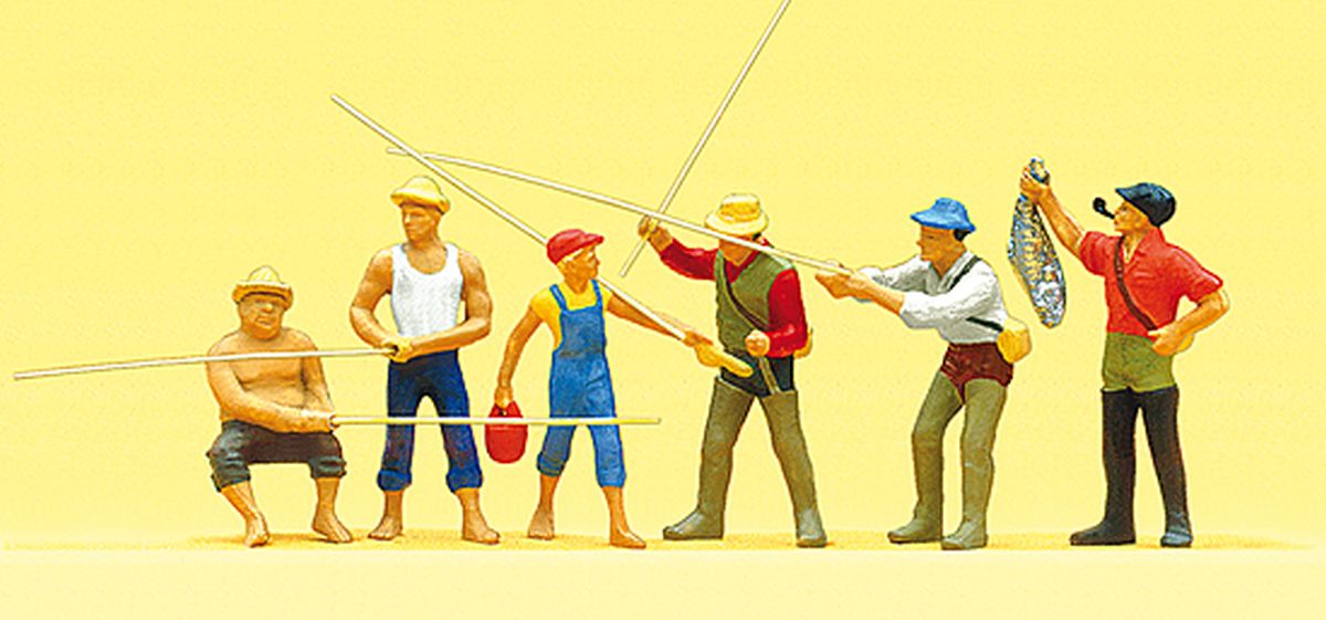 Preiser 10077 - Angler und Sportfischer