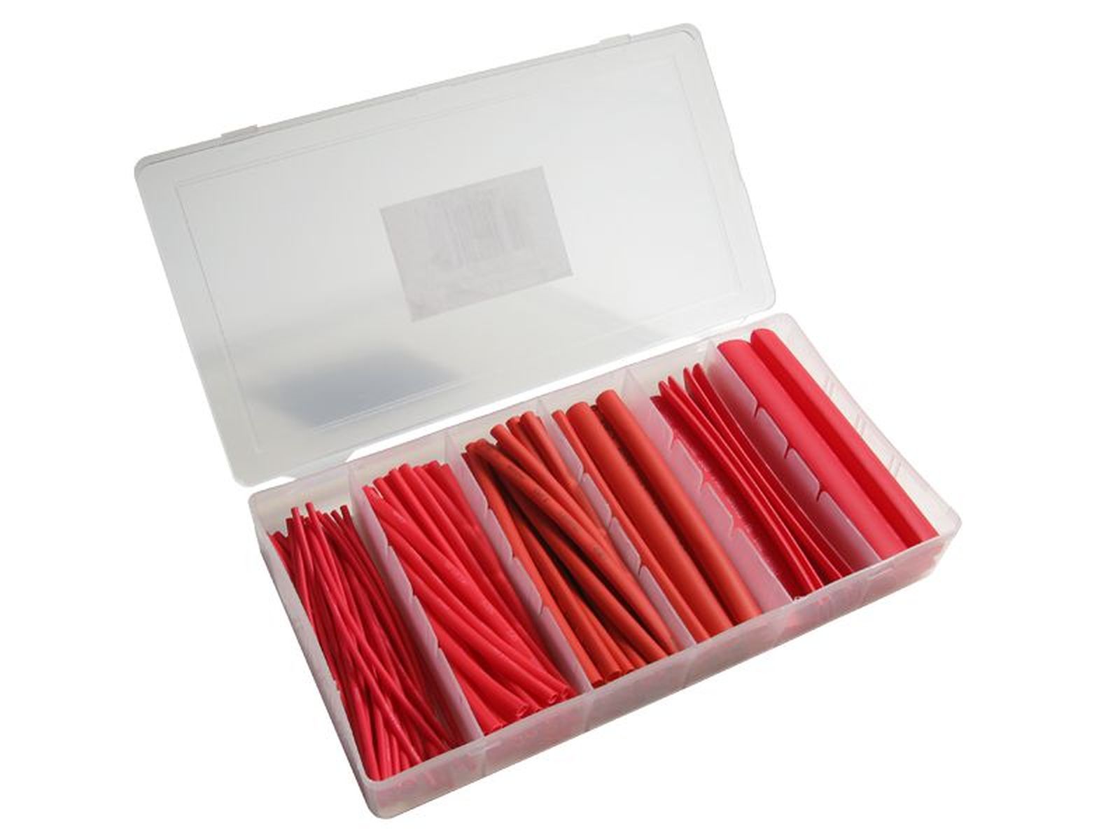 Schönwitz 11851 - Schrumpfschlauch Sortiment Set 100 Teile 10cm rot