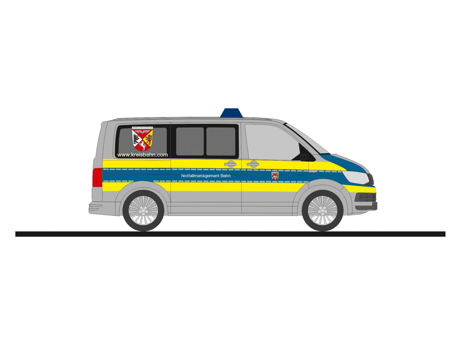 Rietze 53972 - Volkswagen T6 Notfallmanagement Bahn - Kreisbahn Diepholz