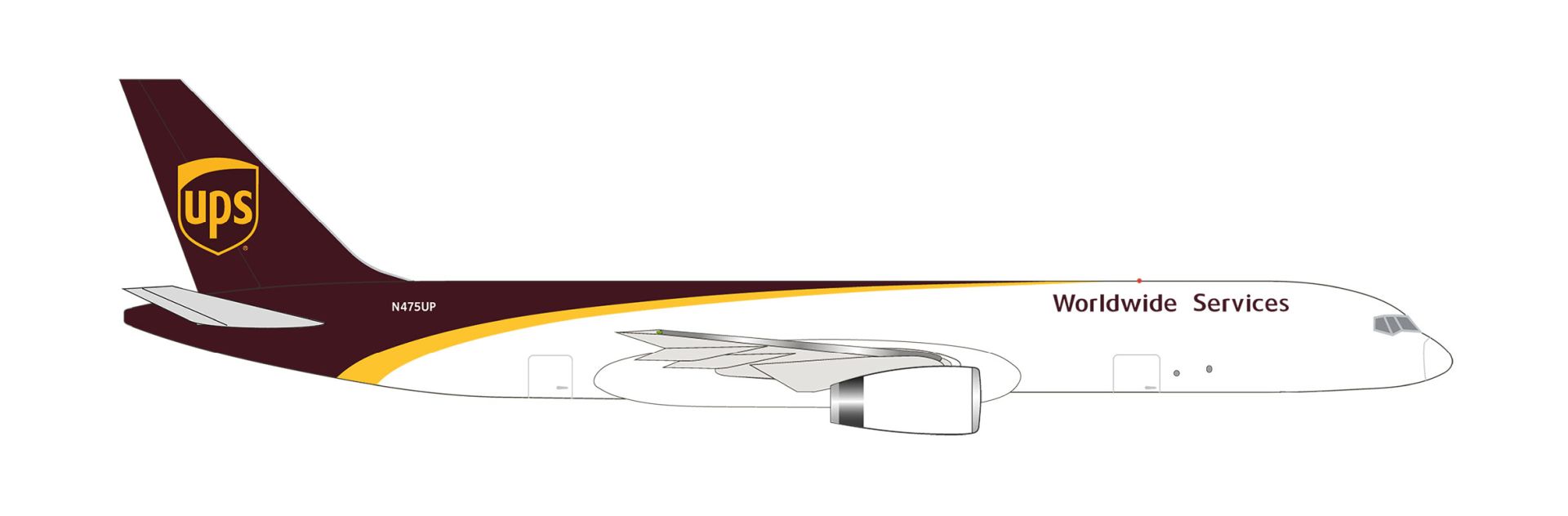 Herpa 524612-001 - UPS Airlines Boeing 757-200F