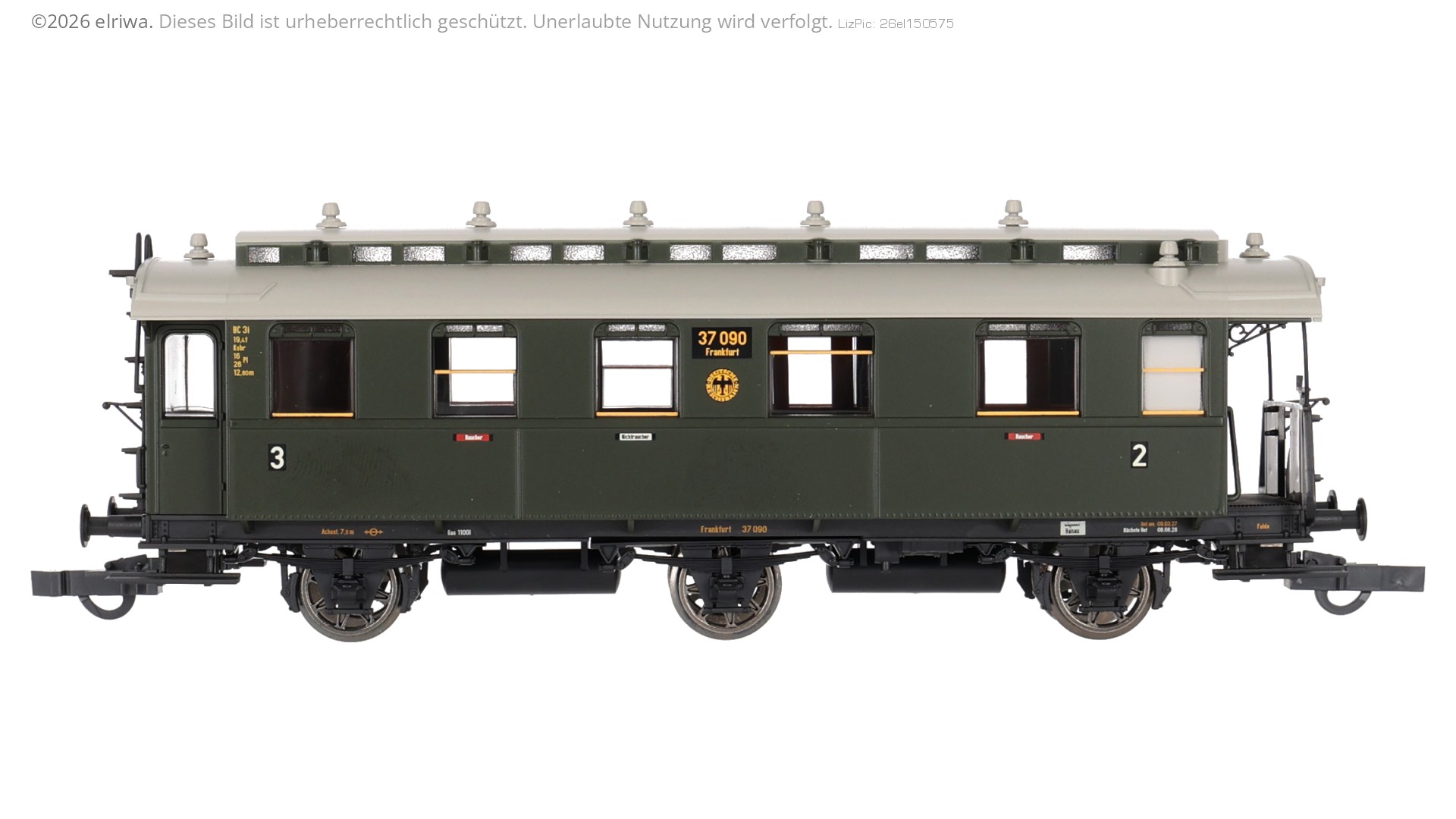 Roco 6200255 - Personenwagen 2./3. Klasse, DRG, Ep.II