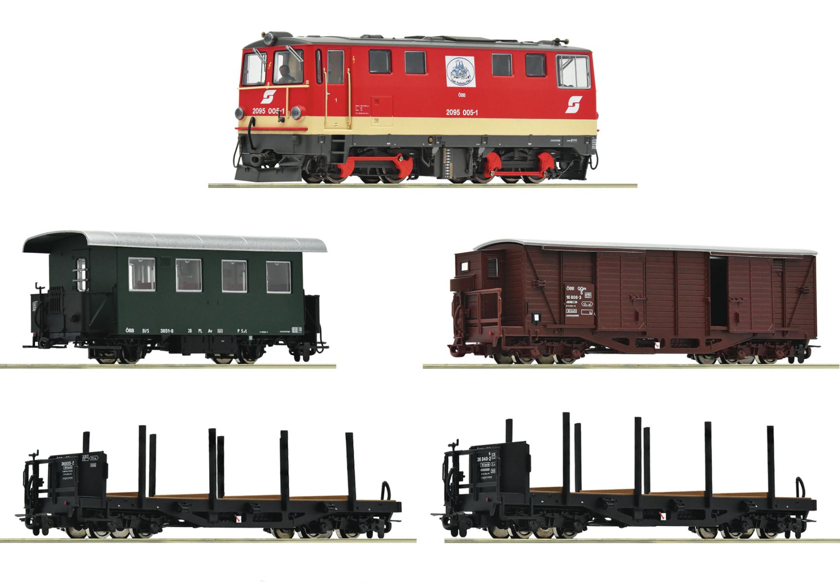 Roco 5540001 - Zugset mit 2095 005-1 und Güterzug, ÖBB, Ep.IV-V Roco 5540001 - Zugset mit 2095 005-1 und Güterzug, ÖBB, Ep.IV-V