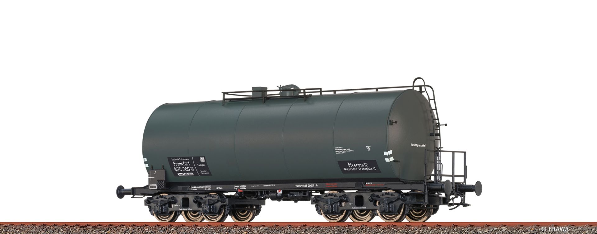 Brawa 49625 - Leichtbaukesselwagen Uerdingen ZZ "Ölverein 12", DRG, Ep.II