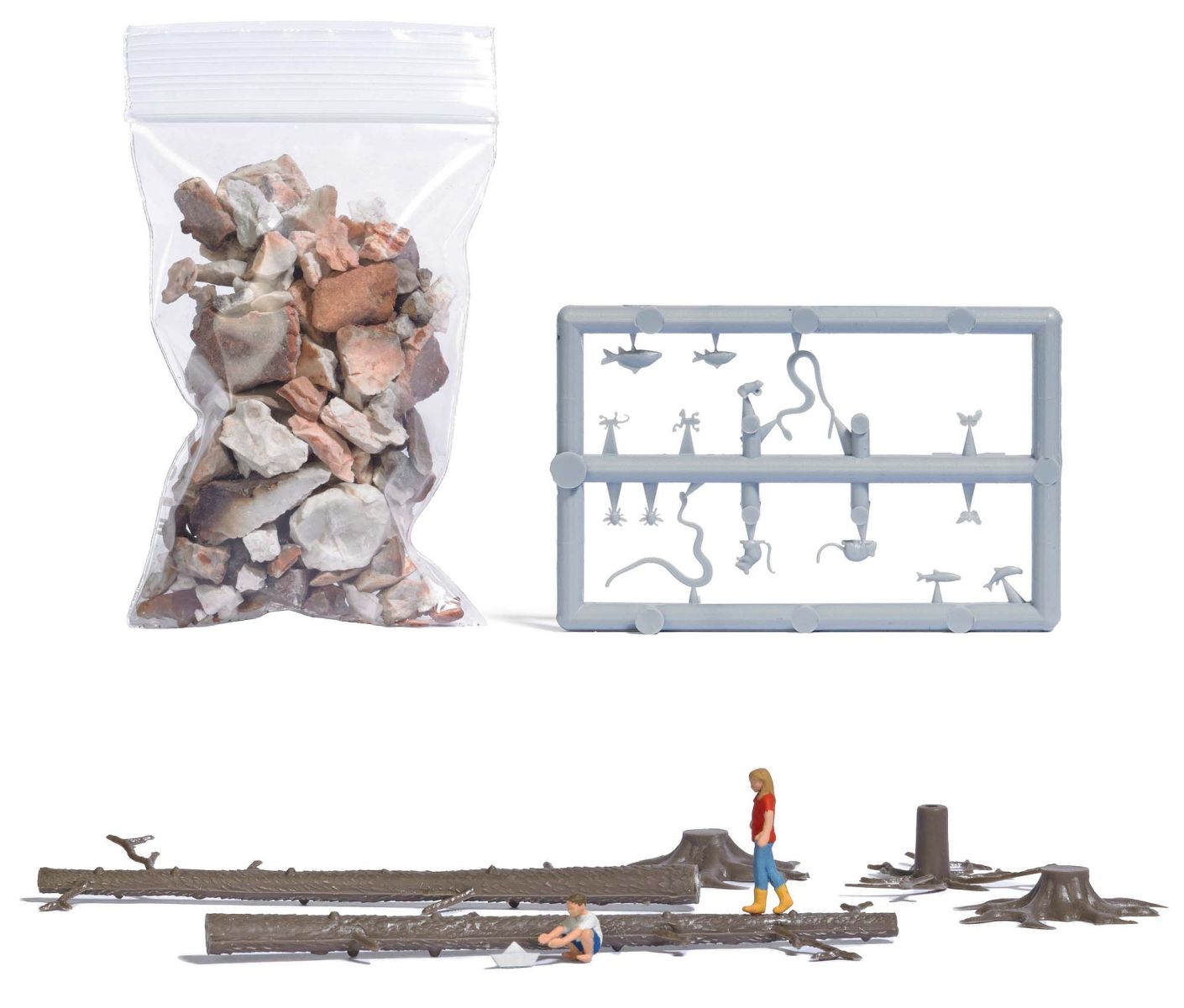 Busch 79819 - Aktion-Set: Spielen am Waldbach