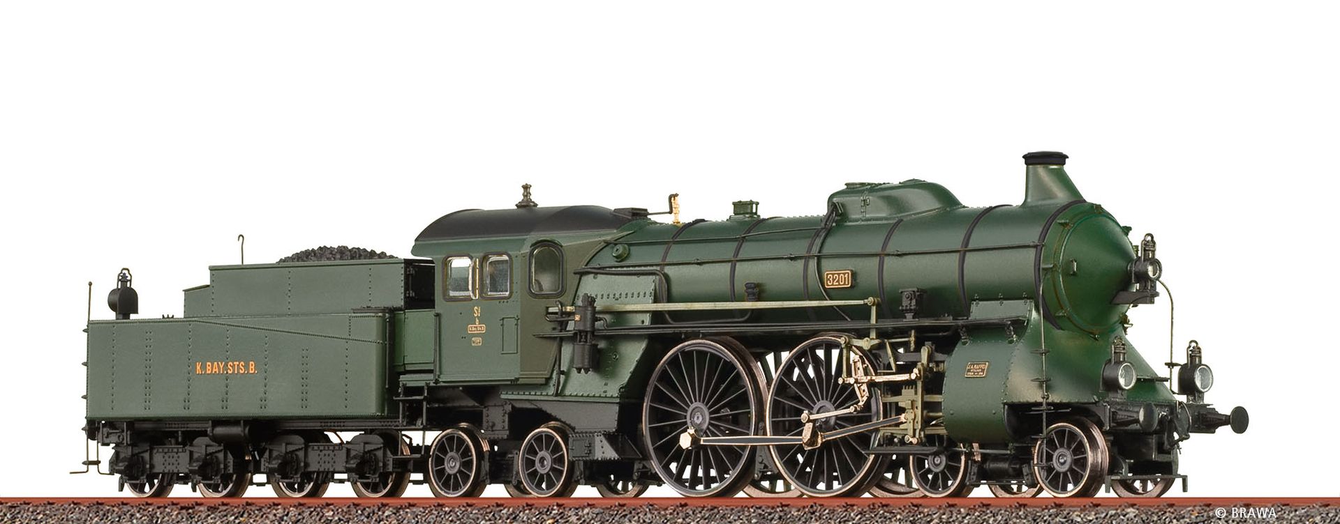 Brawa 70144 - Dampflok S2/6 3201, K.Bay.Sts.B., Ep.I