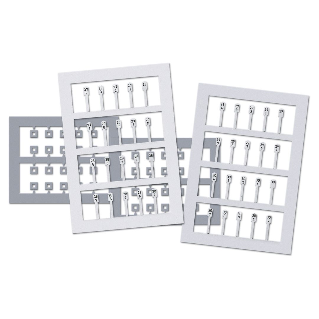 Busch 1491 - Kilometersteine, 40 Stück