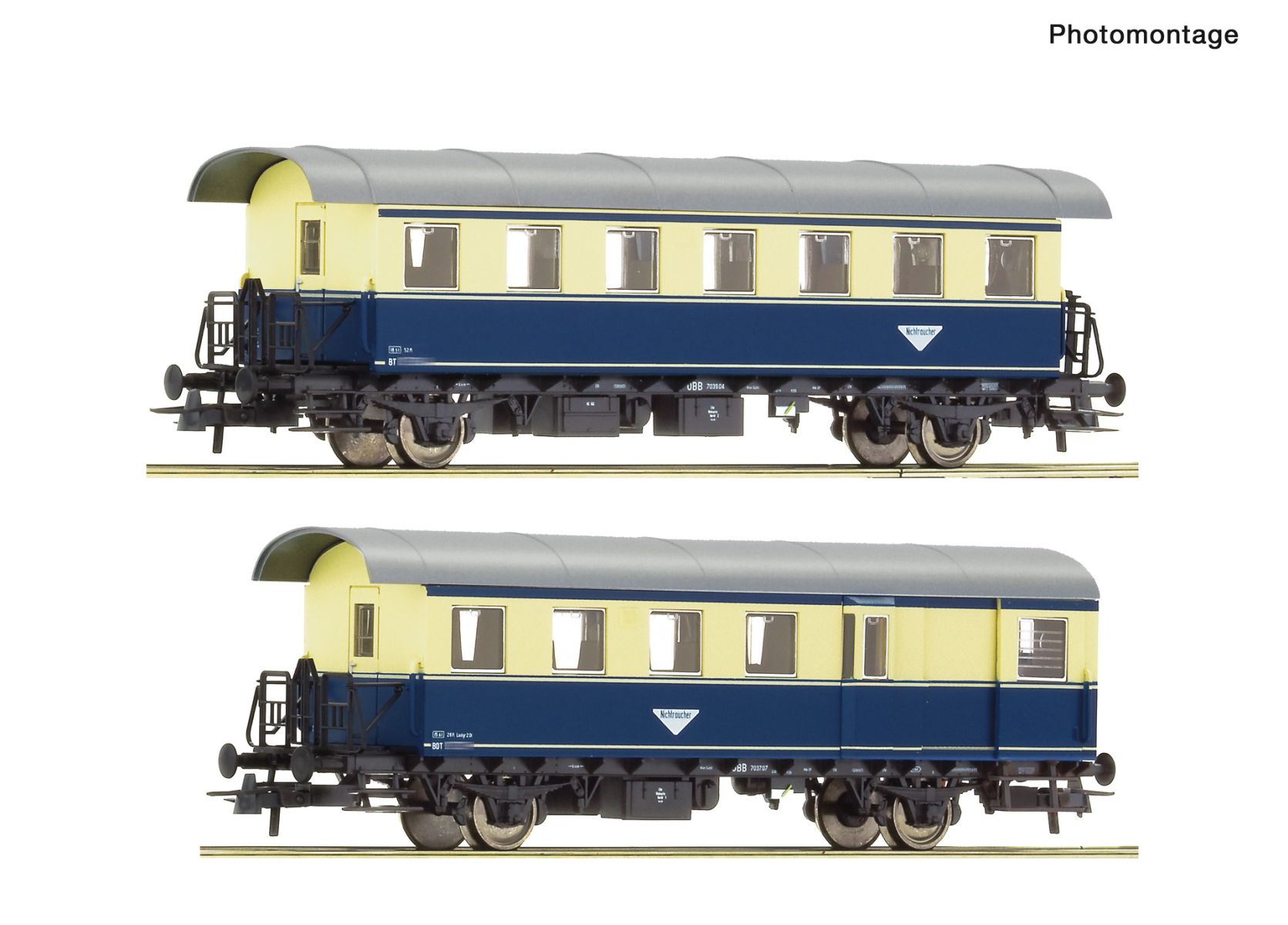 Roco 6200081 - 2er Set Spantenwagen BT, ÖBB, Ep.III