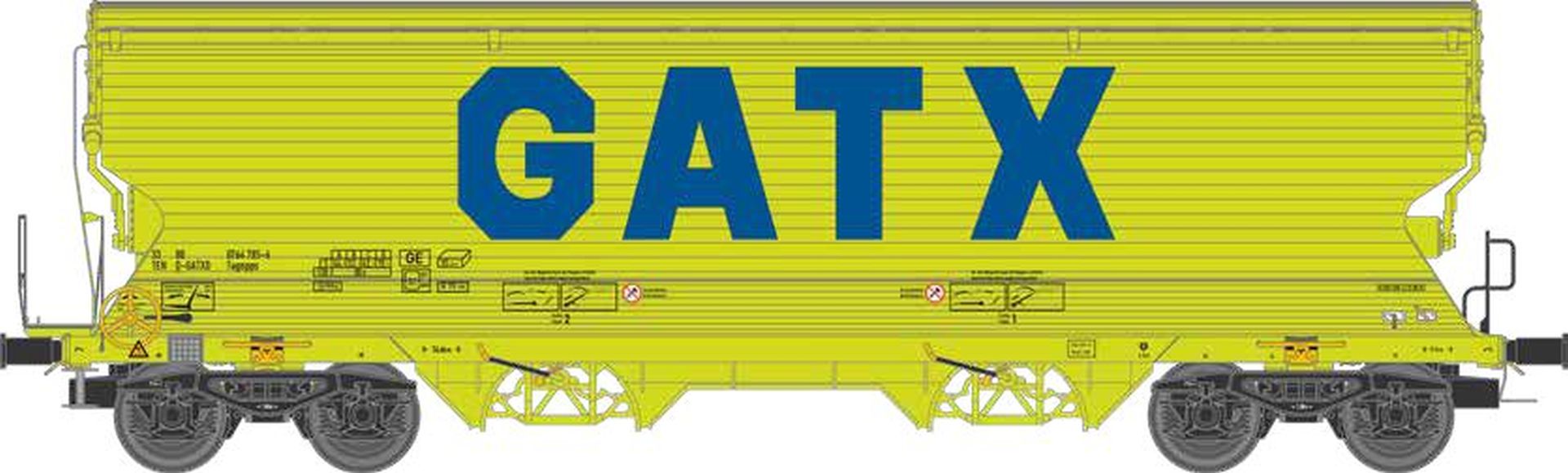 nme 525606 - Getreidewagen Tagnpps 95m³, GATX, Ep.VI