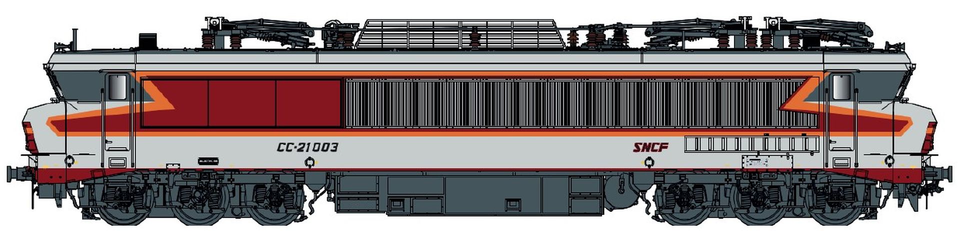L.S. Models 10837 - E-Lok CC 21003, SNCF, Ep.IV, Arzens, AC-Digital