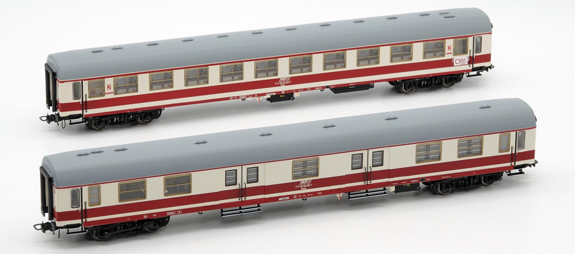 Robo 200511-3 - 2er Set Personenwagen, PKP, Ep.IV, mit Innenbeleuchtung