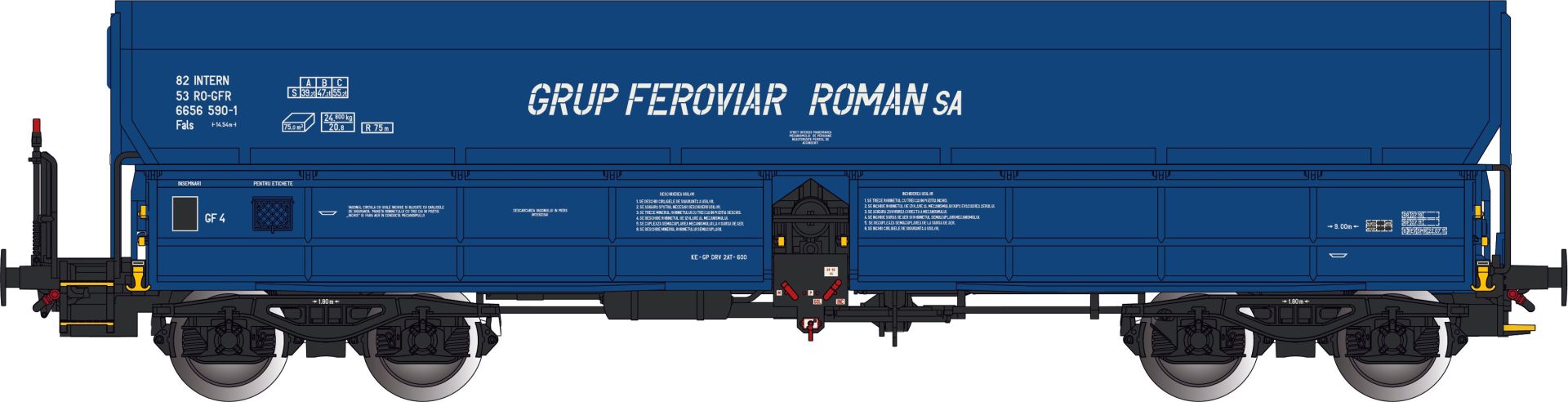 Albert Modell 665053 - Offener Güterwagen Fals, RO-GFR, Ep.VI