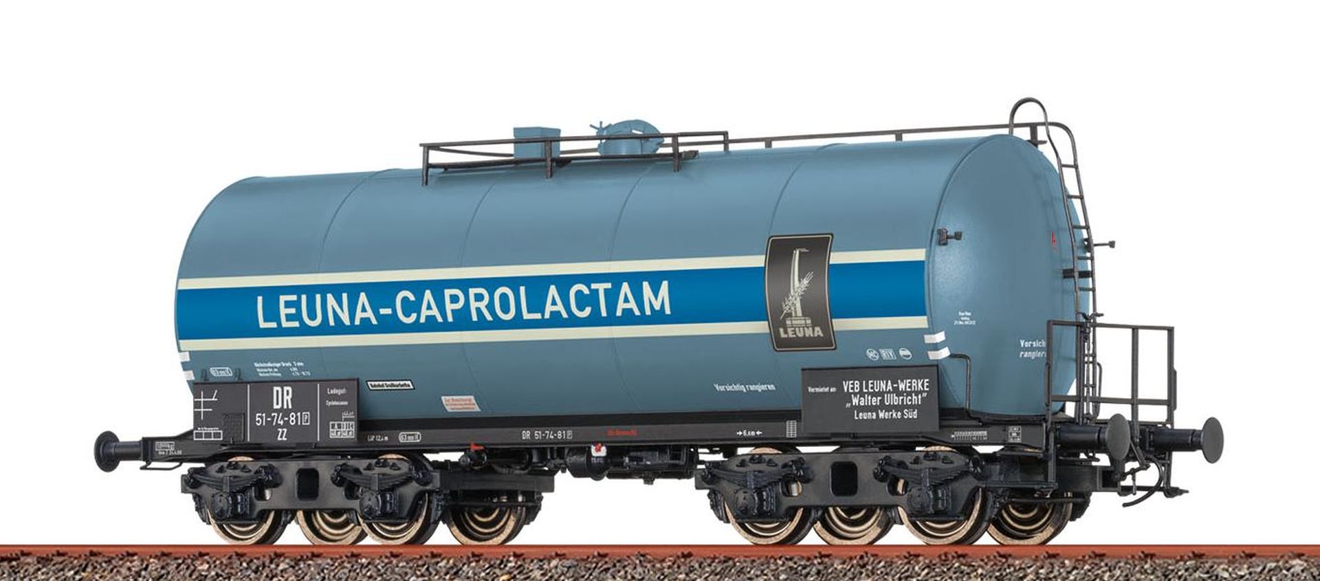 Brawa 49634 - Leichtbaukesselwagen Uerdingen ZZ 'Leuna', DR, Ep.III