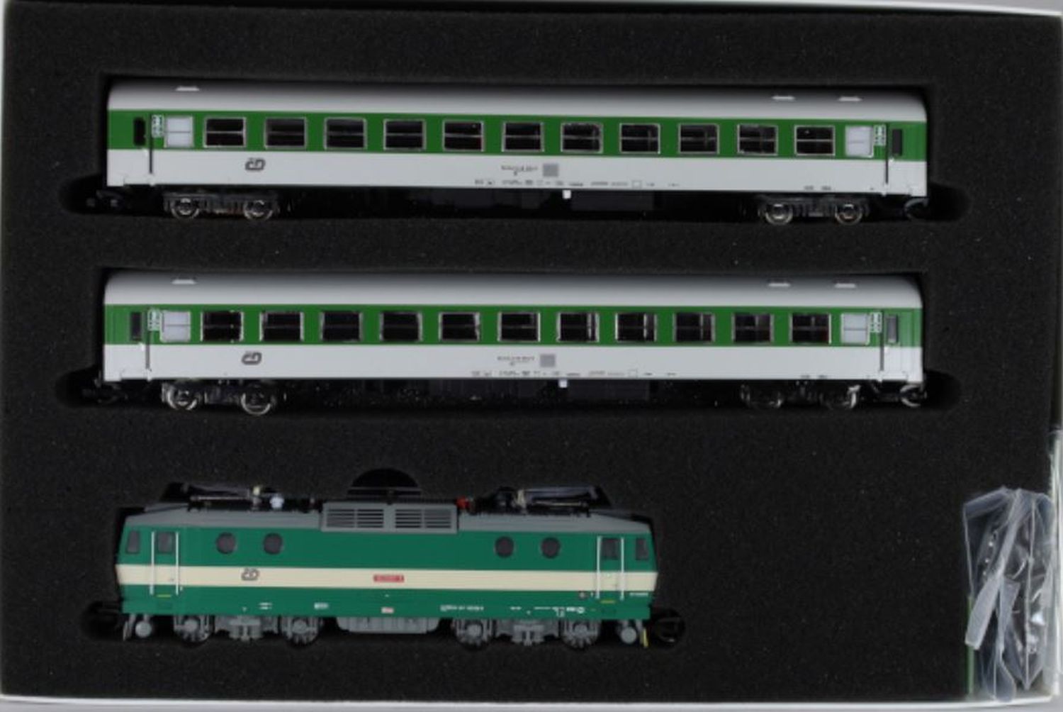 mtb TTSETCD163035BT - Zugset mit E-Lok 163 035 und 2 Personenwagen, CD, Ep.V