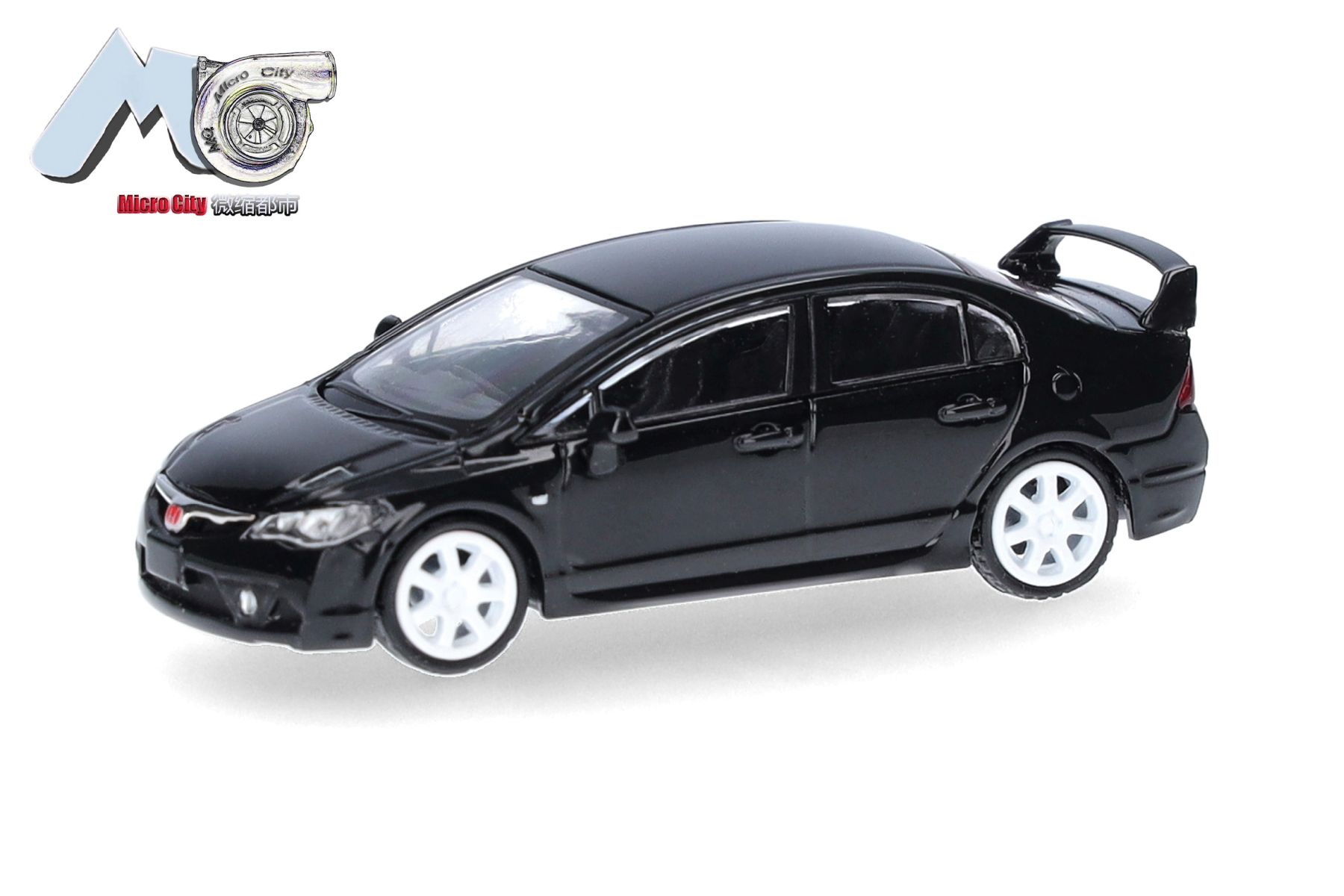 Herpa 87MC000100 - MicroCity: Honda Civic FD2, schwarz