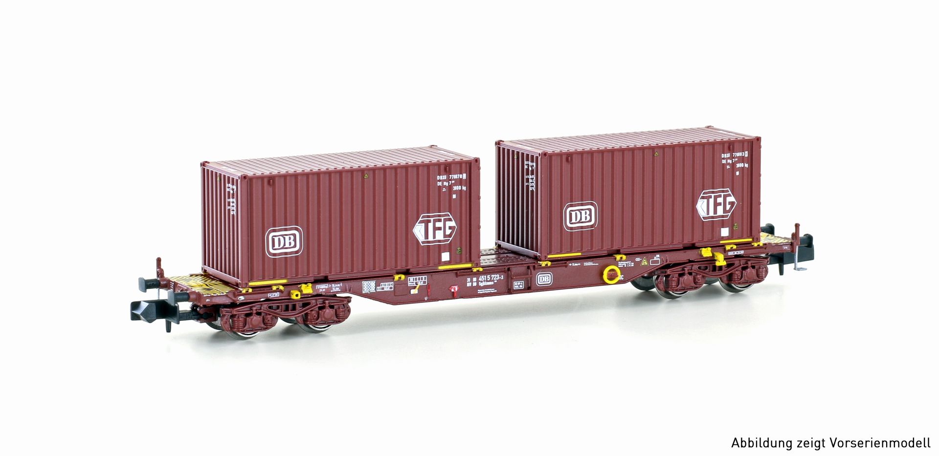 Hobbytrain H23202 - Containerwagen Sgjkkmms 699, DB, Ep.IV 'DB/TFG'