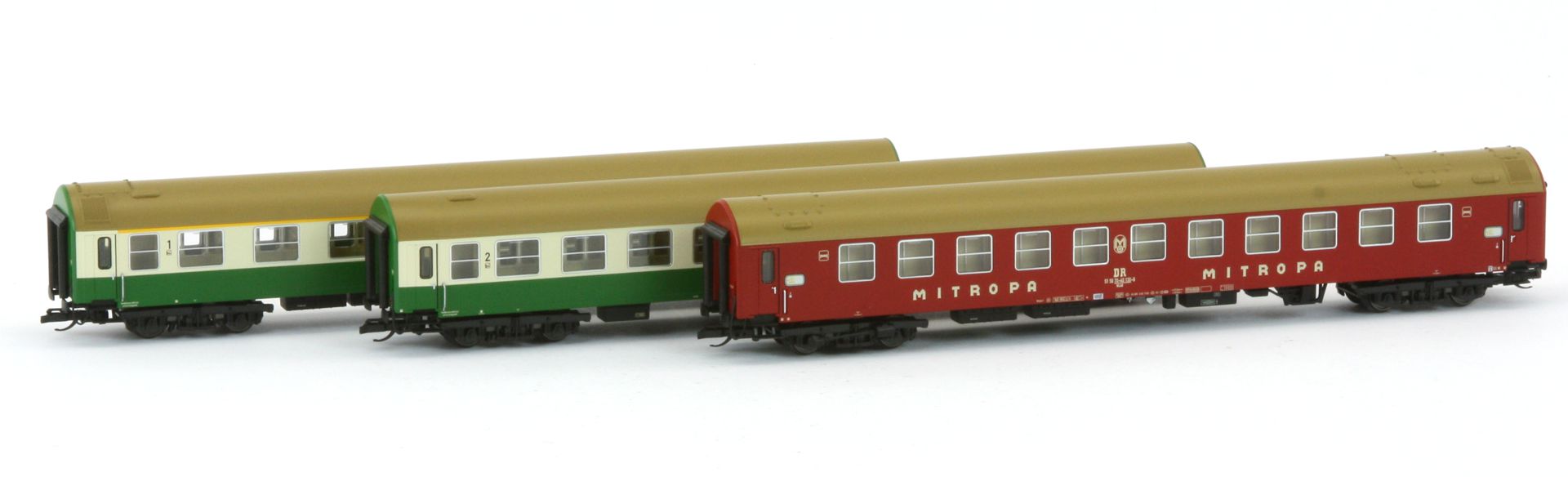 Tillig 502356 - 3er Set Personenwagen, DR, Ep.IV, Set 2 Tillig 502356 - 3er Set Personenwagen, DR, Ep.IV, Set 2