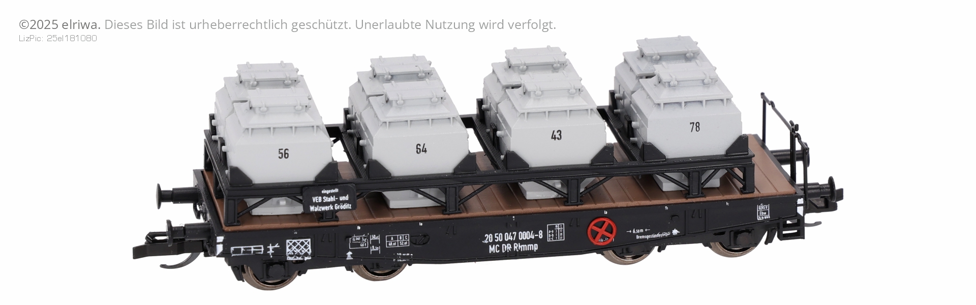 Karsei 23291 - Schwerlastwagen Rlmmp mit Kalkkübeln, DR, Ep.IV Karsei 23291 - Schwerlastwagen Rlmmp mit Kalkkübeln, DR, Ep.IV