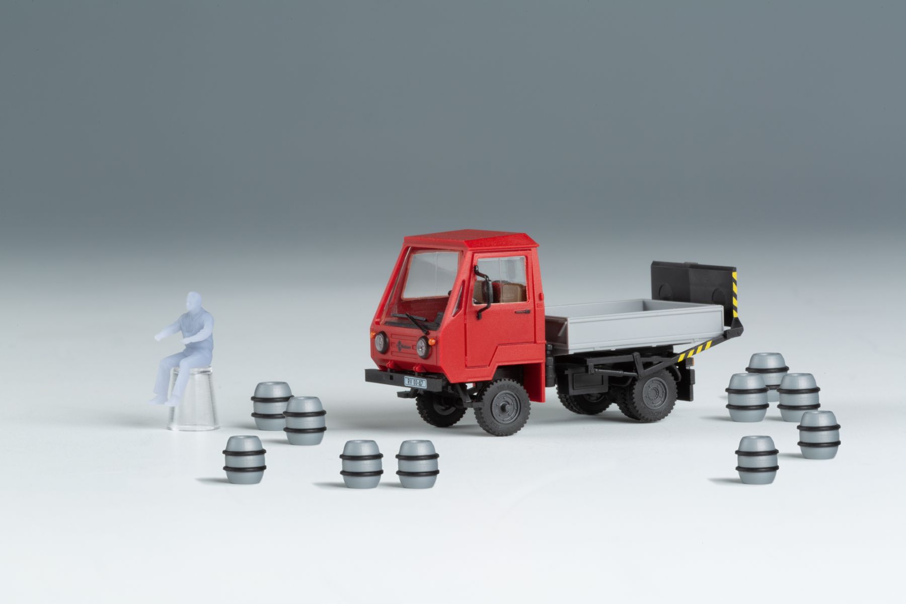 mini-car 66032 - Multicar M25 Pritsche mit Ladehilfe, Bausatz