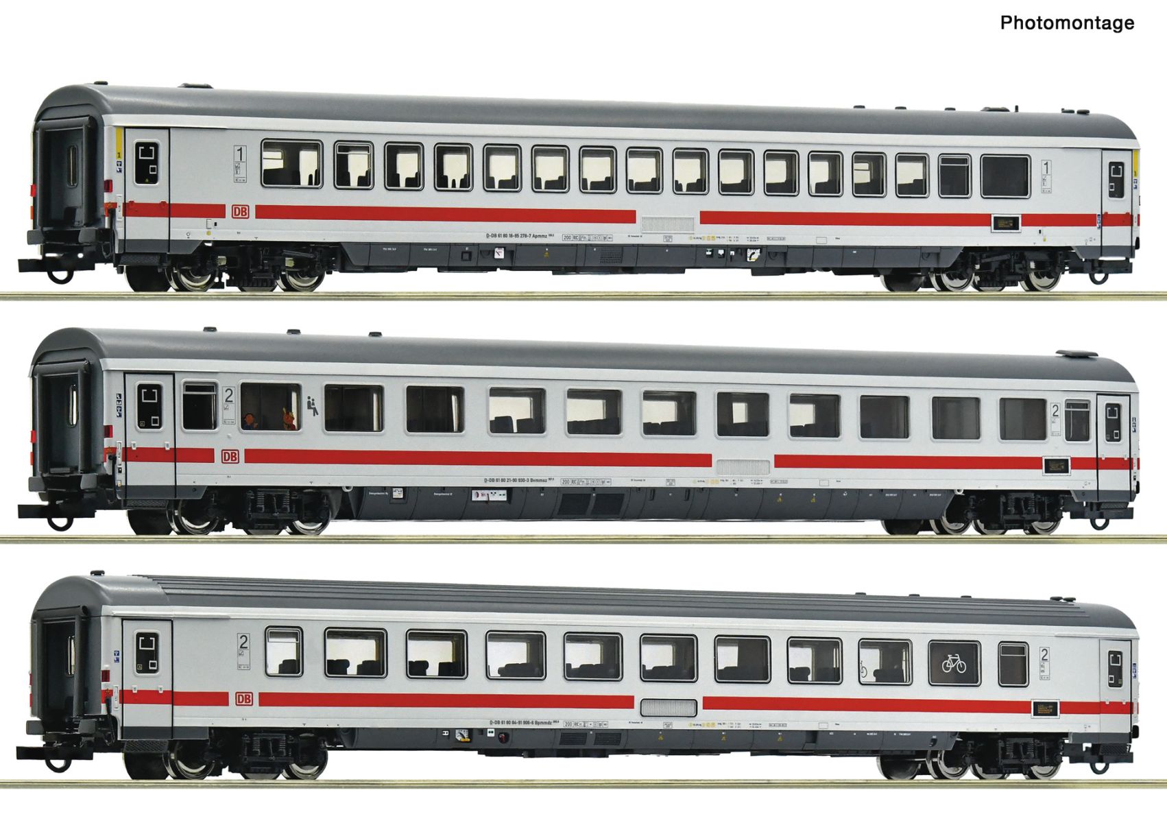 Roco 6200183 - 3er Set Personenwagen IC 2013 'Algäu', DBAG, Ep.VI, Set 1