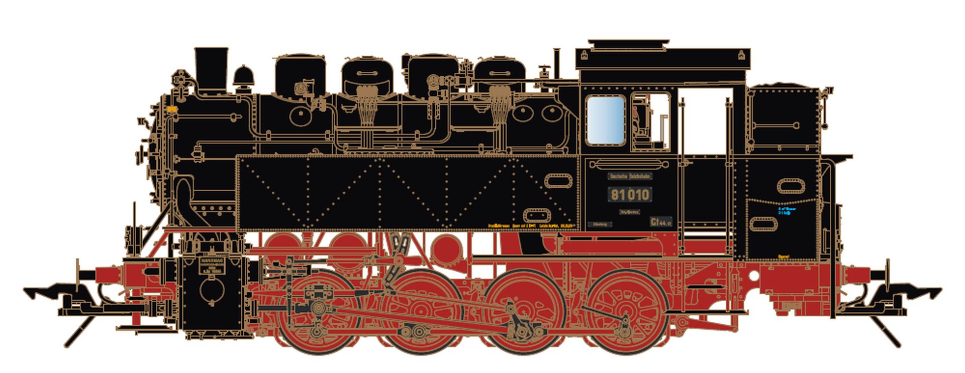 Lenz 40281-03 - Dampflok 81 010, DRG, Ep.II