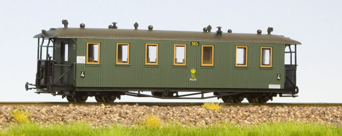 Technomodell 52405 - Personenwg. 4.Kl., KSäStEB, Ep.I, grün
