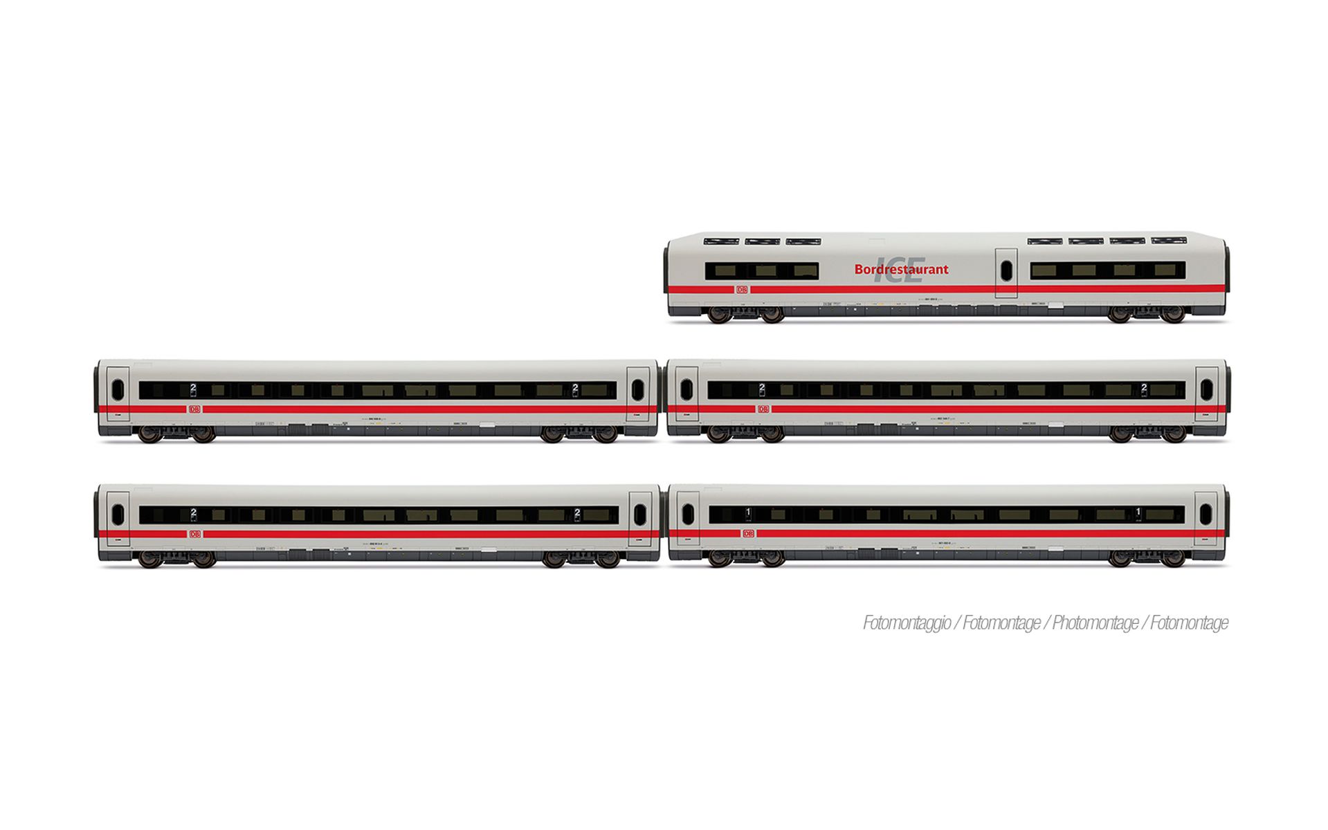Lima HL4686 - 5er Set Zwischenwagen für ICE1 Tz 186 'Chur', DBAG, Ep.VI