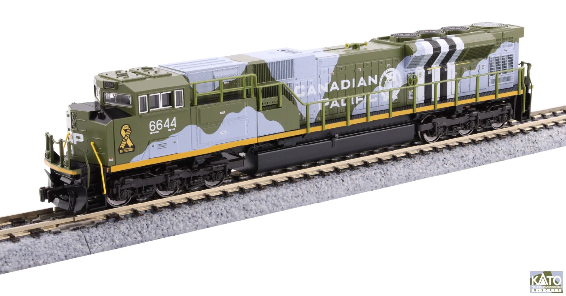 Kato K176-8540 - Diesellok EMD SD70ACu, CP, Ep.VI, #6644 (D-Day)
