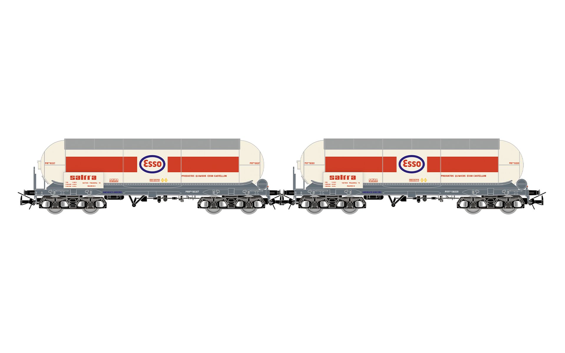 Electrotren HE6099 - 2er-Set Kesselwagen, RENFE, Ep.III-IV