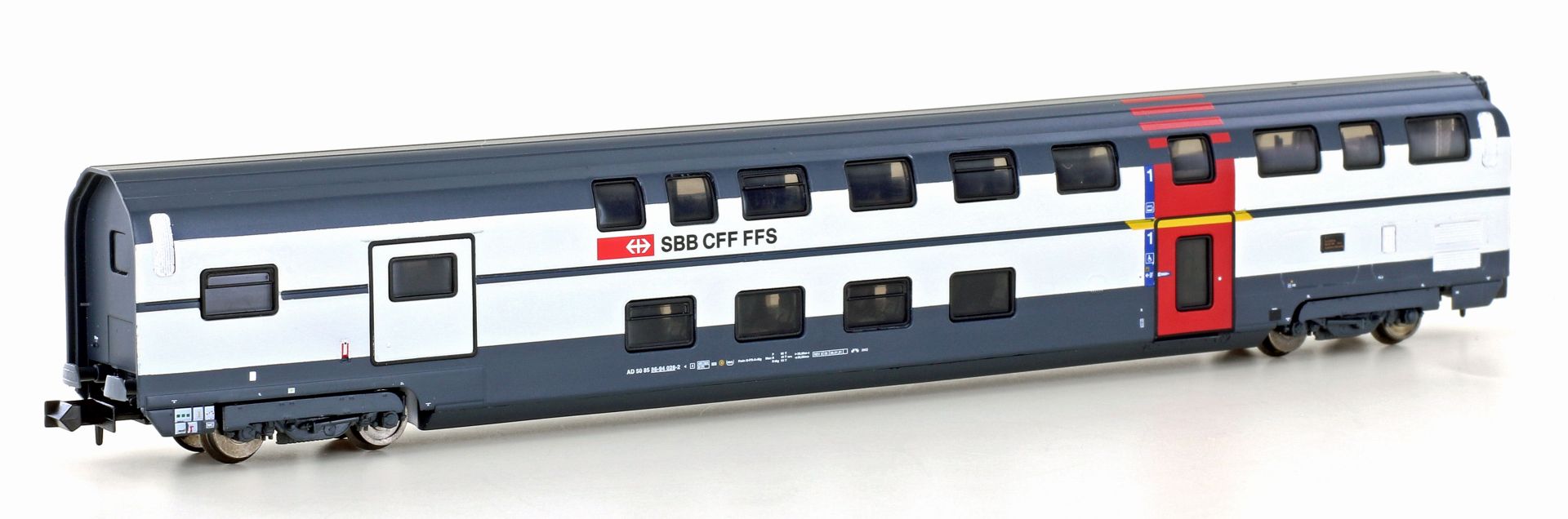 HOBBYTRAIN SBB IC2000 2等車 3両セット Hobbytrain H25128 - Doppelstockwagen IC2000, 1. Klasse