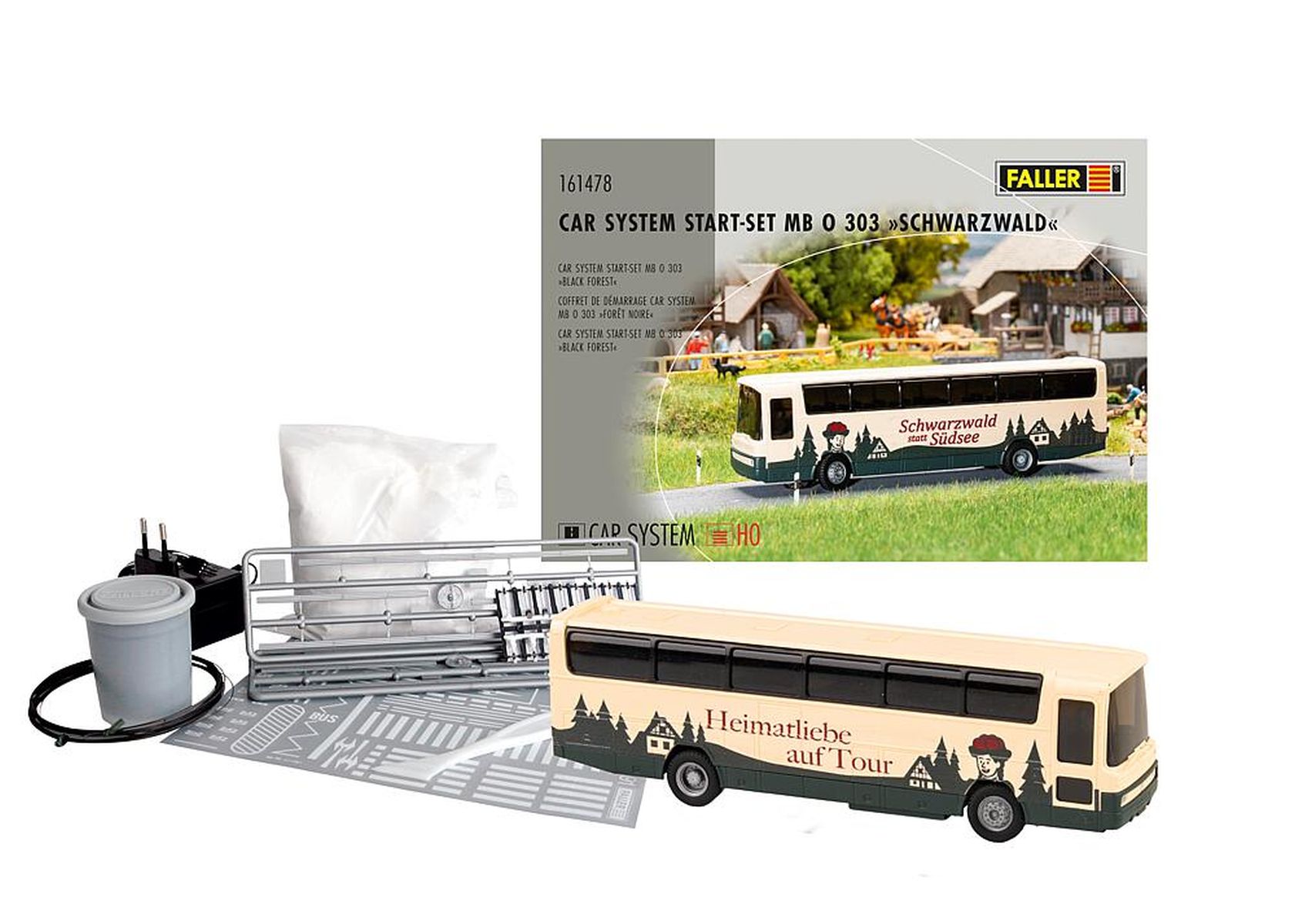 Faller 161478 - Car System Start-Set MB O 303 »Schwarzwald« (WIKING)