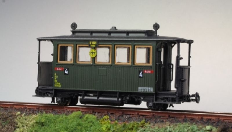 Technomodell 52207 - Personenwg. 4.Kl., DRG, Ep.II, grün