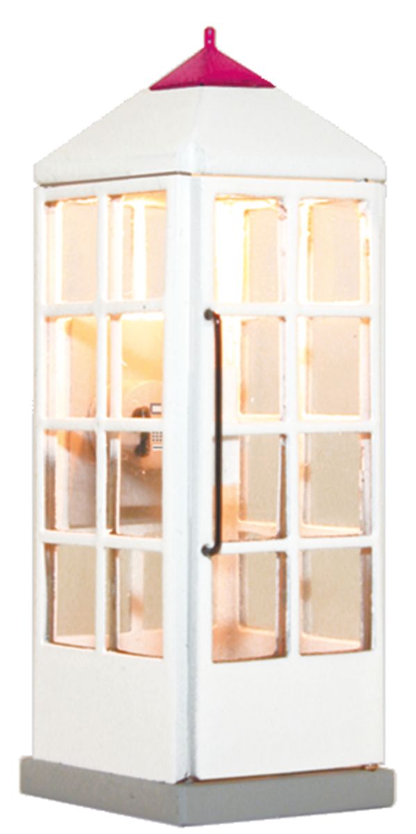 Viessmann 1372 - Beleuchtete Telefonzelle, geschlossen