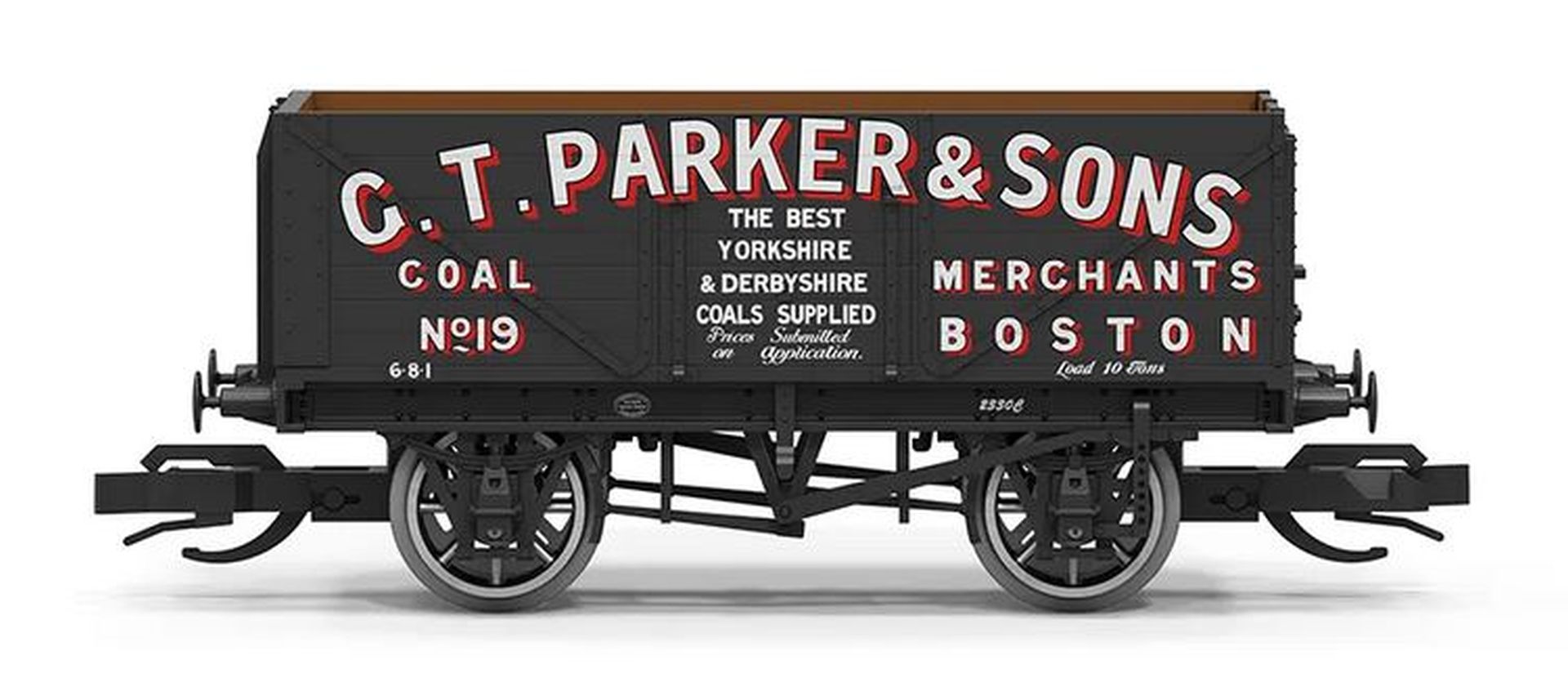 Hornby TT6040 - Offener Güterwagen 7 Plank Wagon, GTParker & Sons, Ep.I