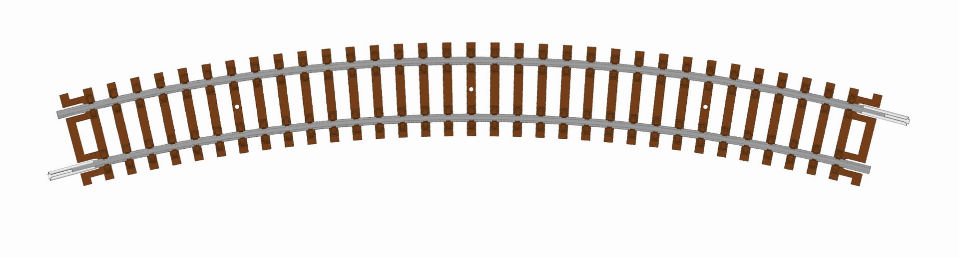 Hornby TT8005 - Gebogenes Gleis, Radius 3, 353 mm, 30°