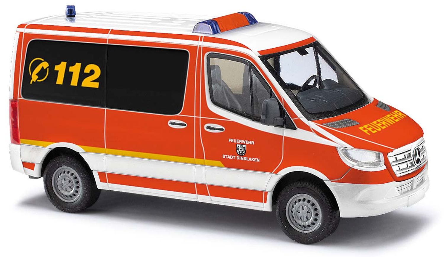 Busch 53460 - Mercedes-Benz Sprinter kurz Feuerwehr Dinslaken, Baujahr 2018
