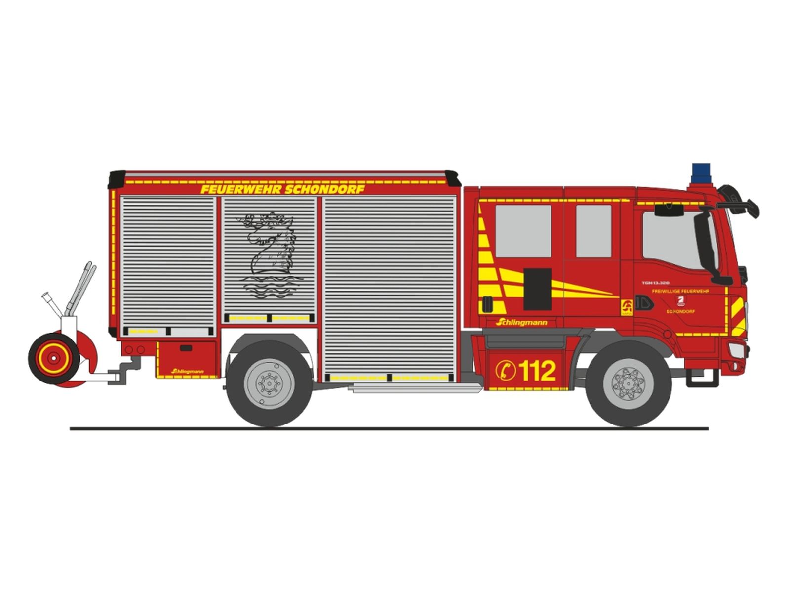 Rietze 72975 - Schlingmann Varus MAN HLF FW Schondorf