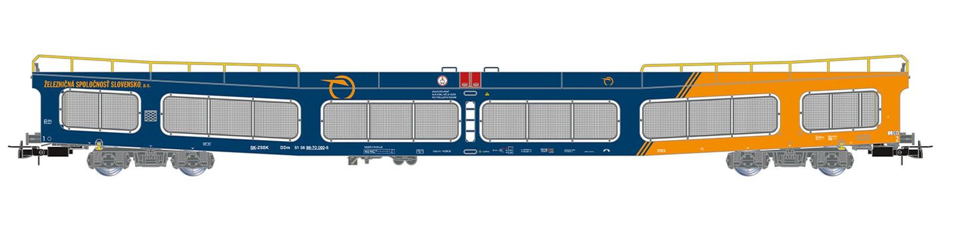 Rivarossi HR4420 - Autotransportwagen DDm916, ZSSK, Ep.VI
