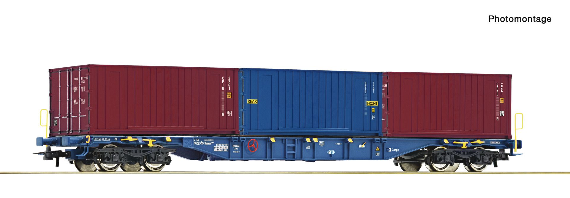 Roco 6600145 - Containertragwagen Sgnss, CD-Cargo, Ep.VI